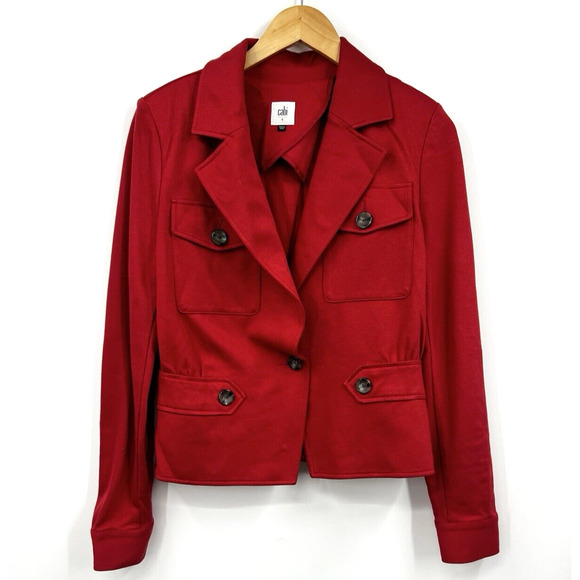 Cabi Style 3374 LRJ Little Red Jacket Ponte Knit Womens Size 6‎ Blazer - Picture 1 of 10